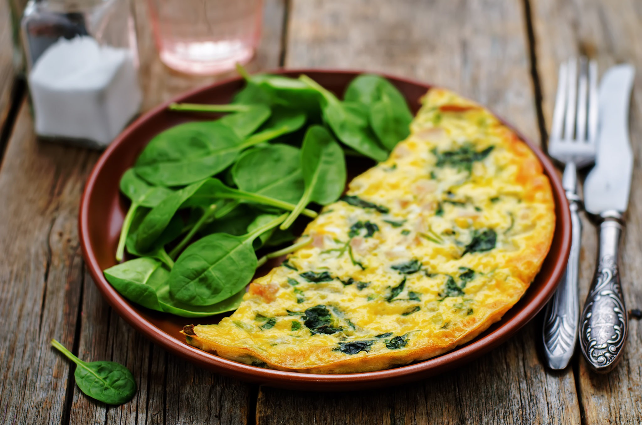 Spinach Ham Cheese Omelet 1 scaled