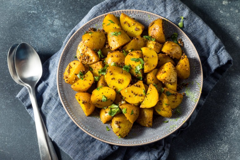 Mustard Roasted Potatoes 1