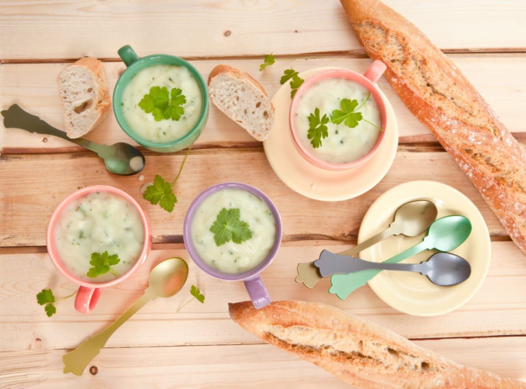 creamy broccoli cauliflower soup