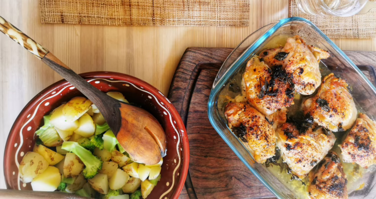 Mustard Baked Chicken Thighs