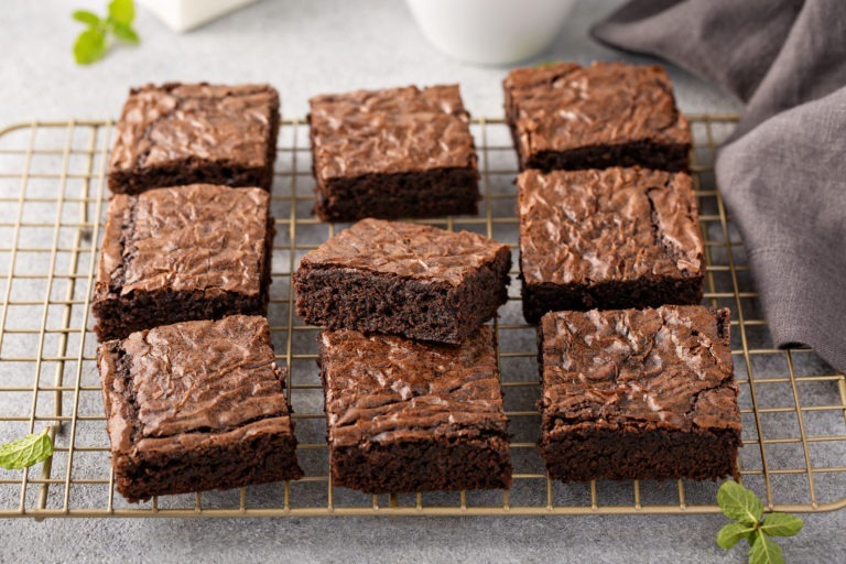 Fudgy Double Chocolate Brownies