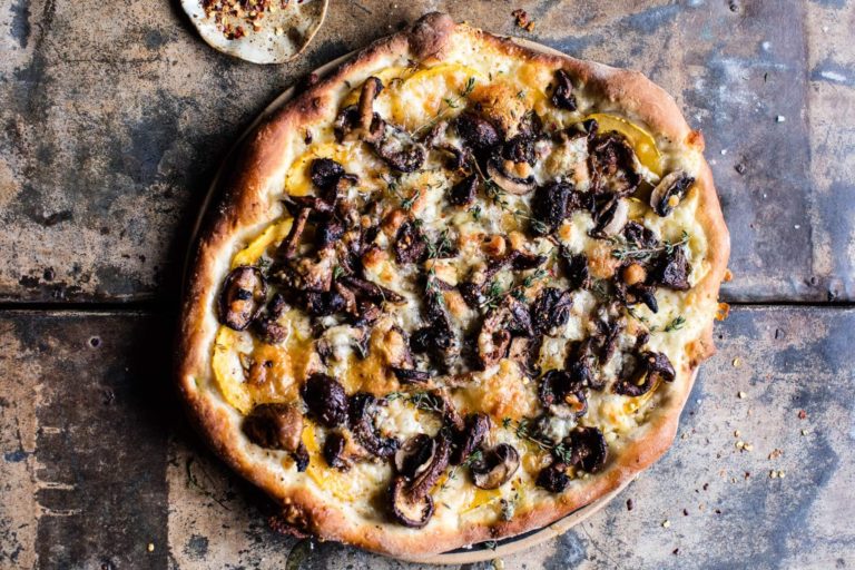 Mushroom and Goat Cheese Pizza