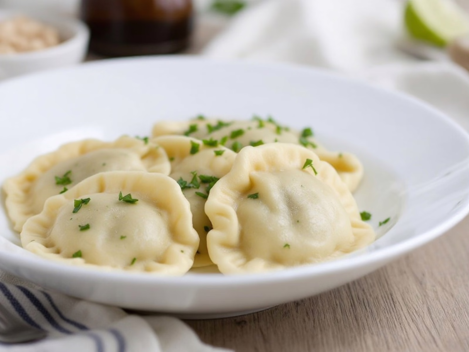 Green Garlic Perogie