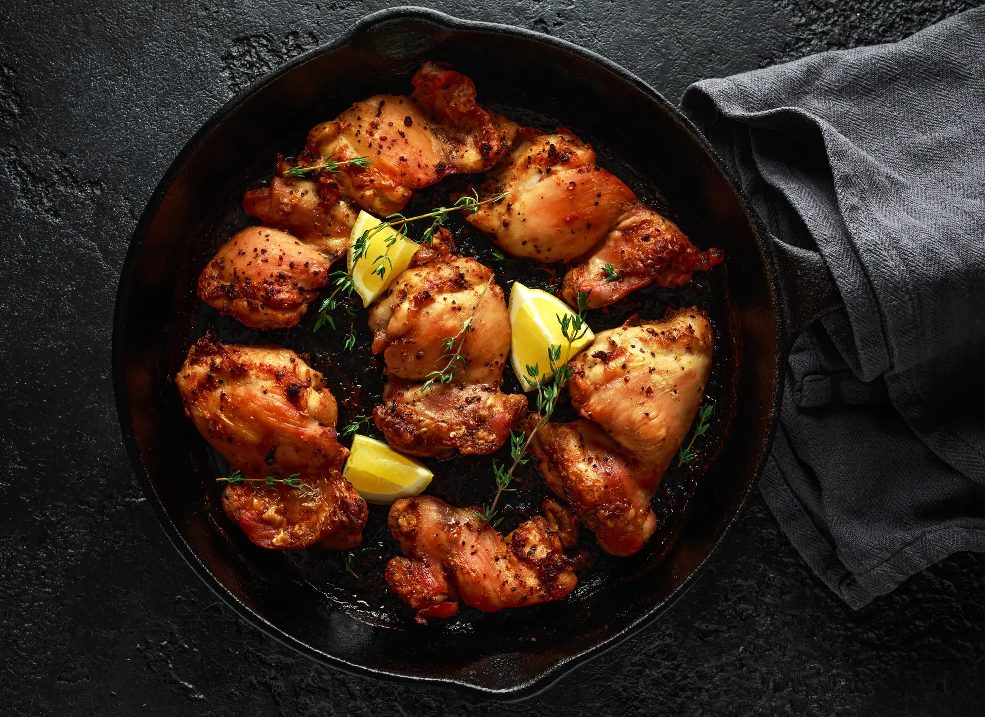 Lemon Garlic Chicken Thighs