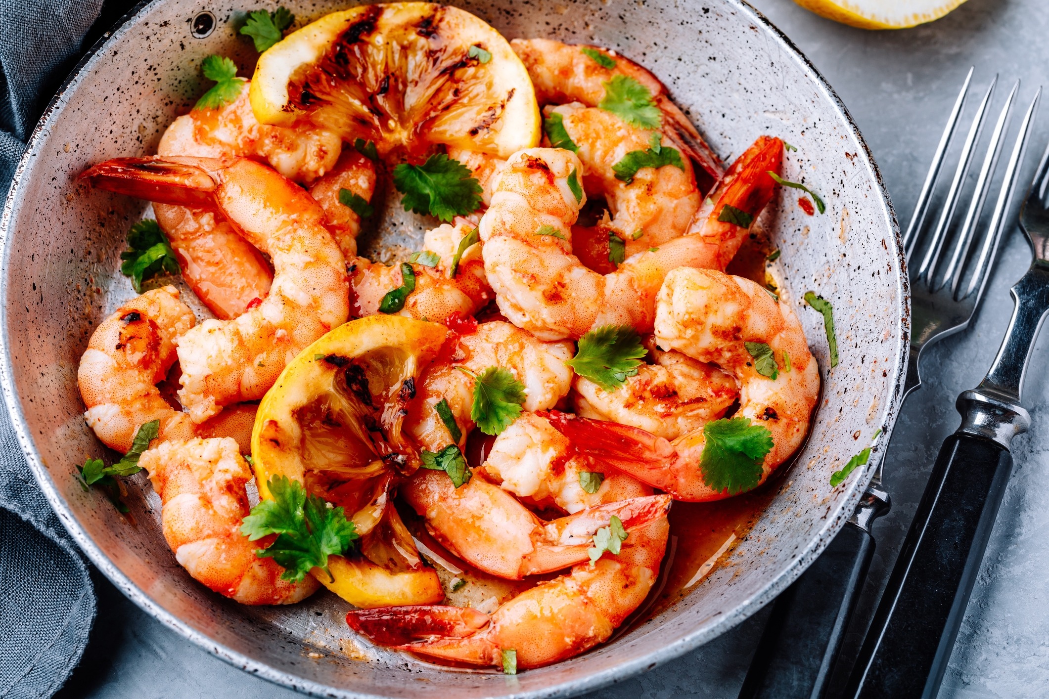 Spicy Prawns with Dry Pan