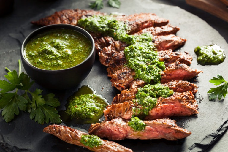 skirt steak with chimichurri