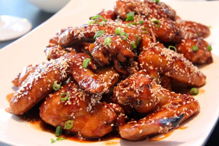 glazed chicken wings