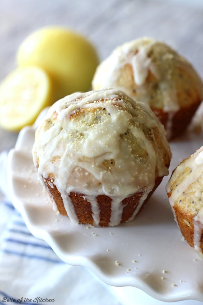 lemon poppy seed muffins honey