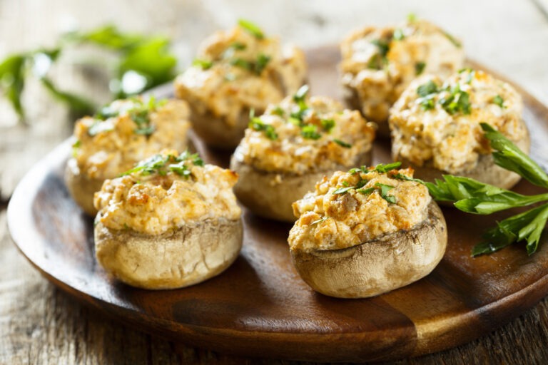 Boursin Stuffed Mushrooms