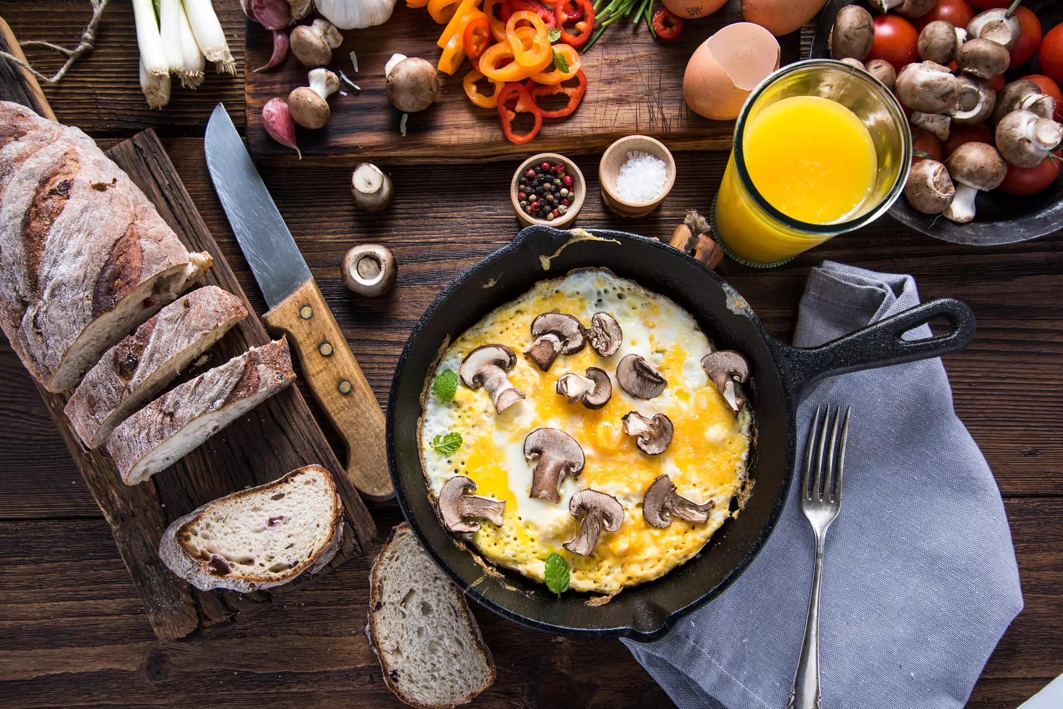 Mushroom Scrambled Eggs