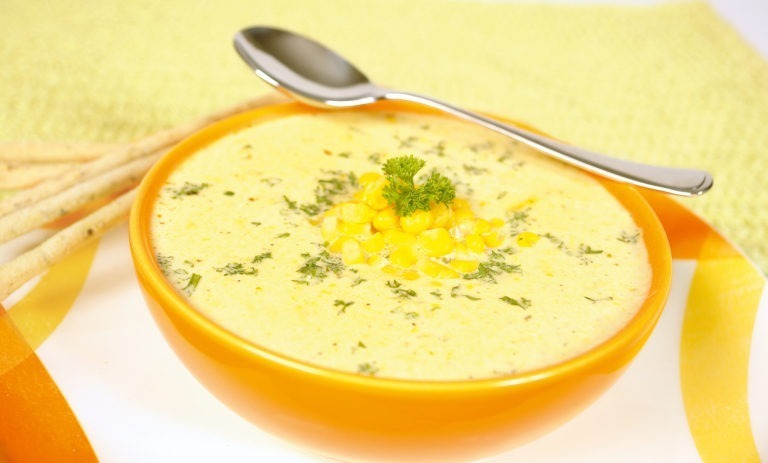 Creamy corn soup