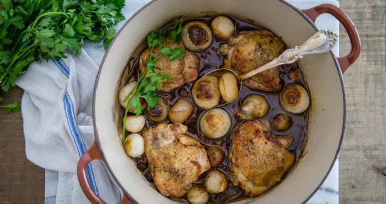Vinegar-Braised Chicken and Onions - Delicious and Easy Recipes