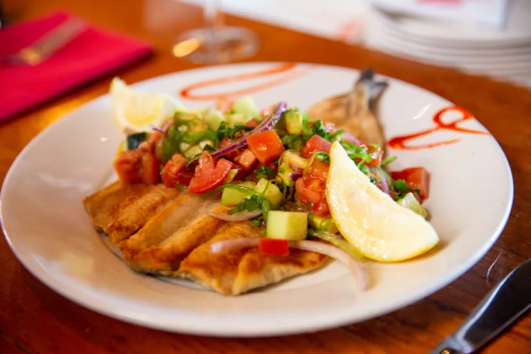 Broiled Rainbow Trout with Fresh Tomato