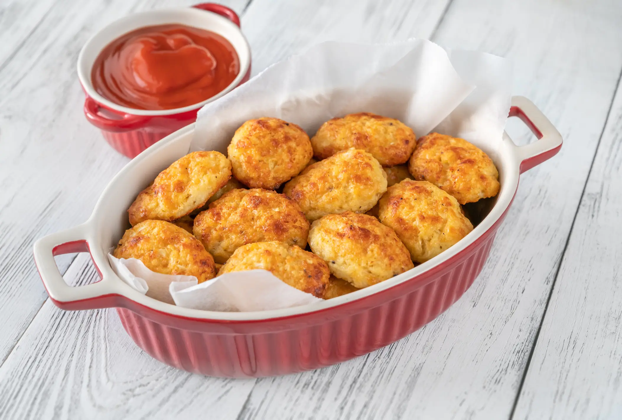 Cheesy Cauliflower Tots