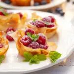Raspberry Phyllo Bites