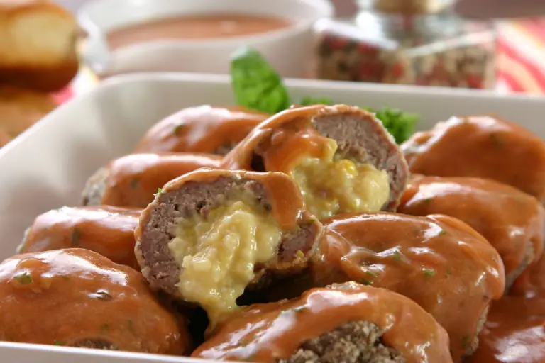 Cheese Stuffed Meatballs
