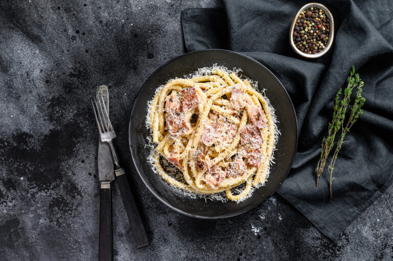 Bucatini with Lemony Carbonara