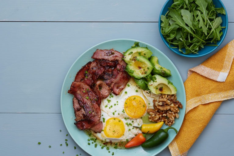 Keto Bacon and Eggs