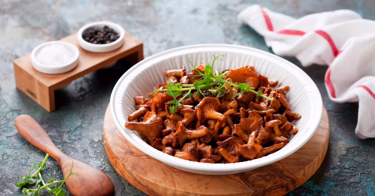 Grilled Chanterelle Mushrooms
