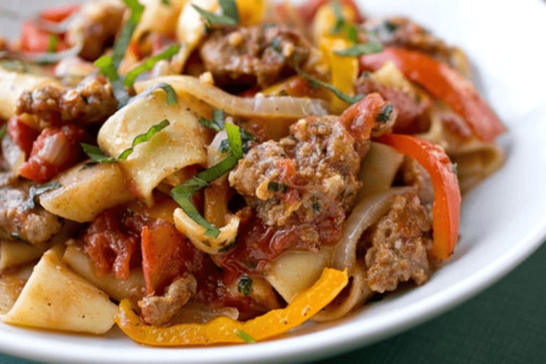 Italian drunken noodles
