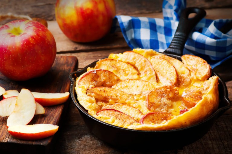 cinnamon apple dutch baby pancake scaled
