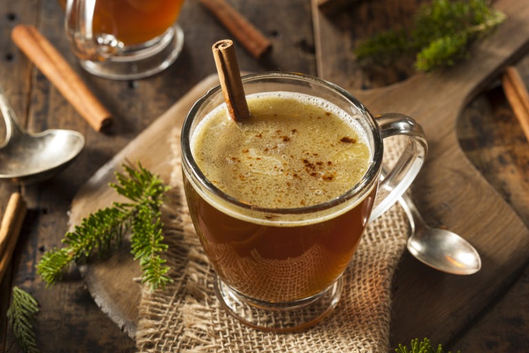 homemade hot buttered rum