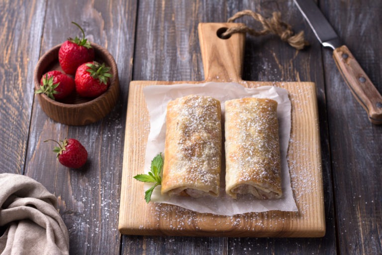 Strawberry Cheesecake Chimichanga